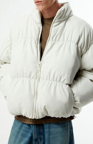 Cream 83 Channel Puffer Jacket image number 2