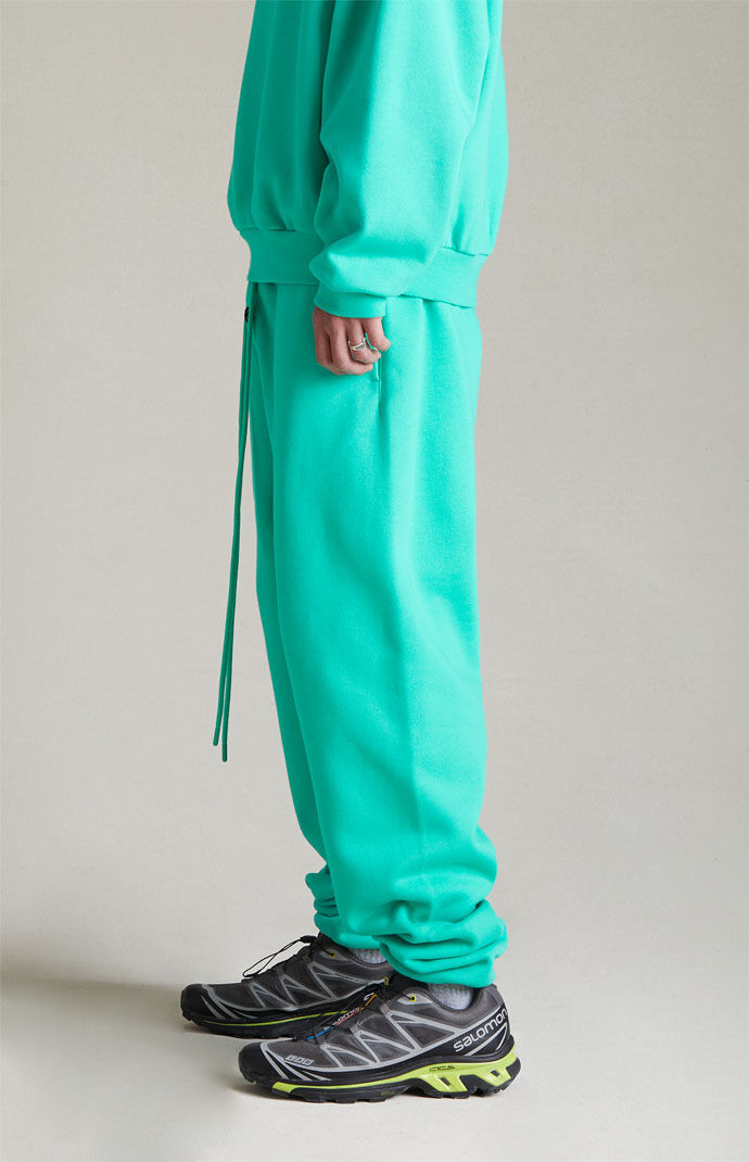 ★FAZED★ Check Folding Sweatpants Mint 24CAPT002 LRG 47 SWEATPANT FA 22 MINT | LRG Clothing