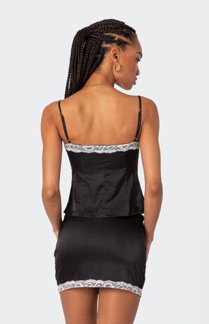 Feyra Satin Button Front Tank Top image number 5