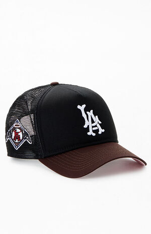 x PS Reserve LA Angels Mocha 9FORTY Snapback Hat image number 1