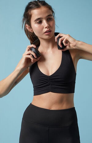 Active Black In A Cinch Sports Bra image number 7