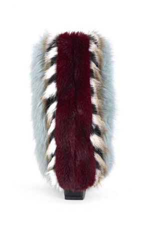 Briash Blue Faux Fur Booties image number 3