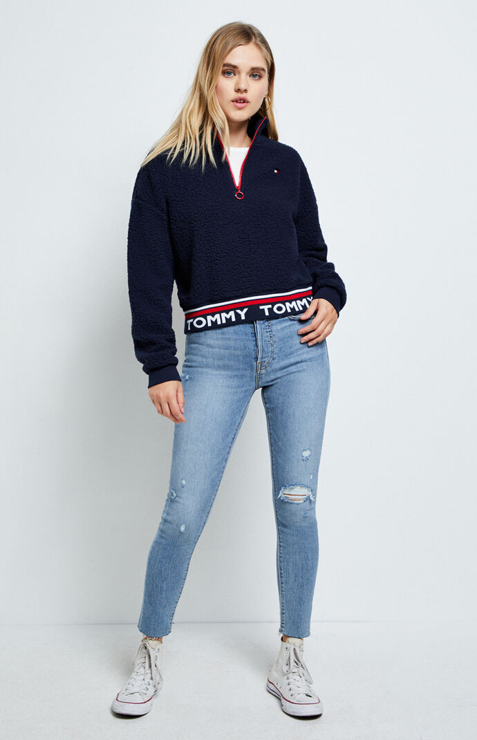 blue spice jeans high waist skinny