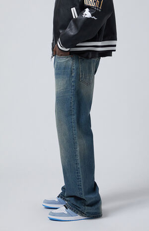 Jordan Tinted Baggy Bootcut Jeans Medium Indigo image number 3