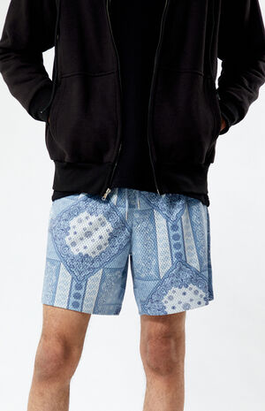 Printed Mesh Basketball Shorts image number 3