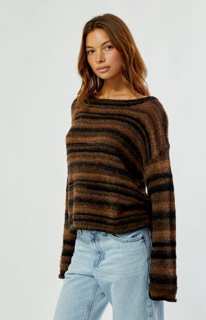 Striped Baklava Knit Sweater image number 2