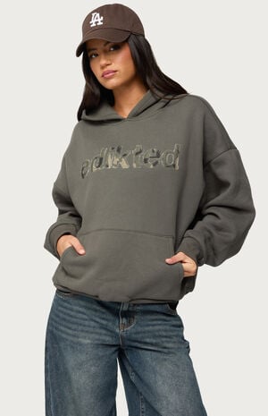 Camo Cutie Oversized Hoodie image number 1