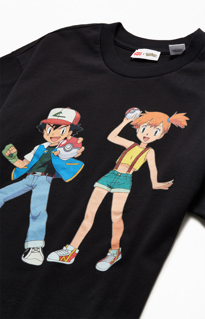 x Pokémon Ash & Misty Short Sleeve T-Shirt