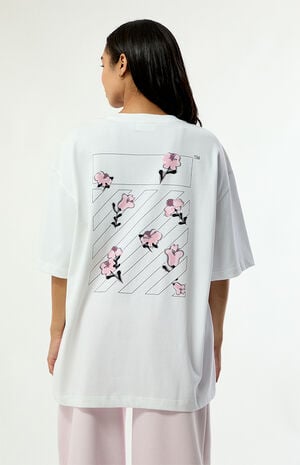 Floral Logo Skate Oversized T-Shirt image number 3