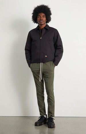Olive Comfort Stretch Trouser Pants image number 1