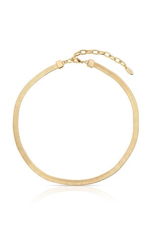 Brooklyn Flat Herringbone Necklace image number 1