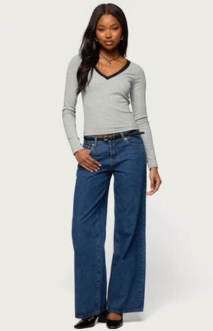 Morah Lacey Polka Dot Top image number 4