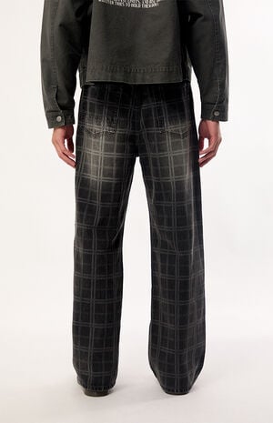 Blake Extreme Baggy Jeans Plaid Black image number 4