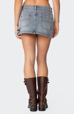 Gigi Carpenter Denim Mini Skirt image number 4