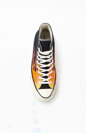 Converse Black Chuck 70 Flame Print High Top Shoes | PacSun Converse Black Chuck 70 Flame Print High Top Shoes | PacSun