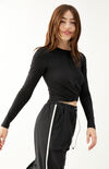 Infuse Long Sleeve Wrap Top Infuse Long Sleeve Wrap Top image number null