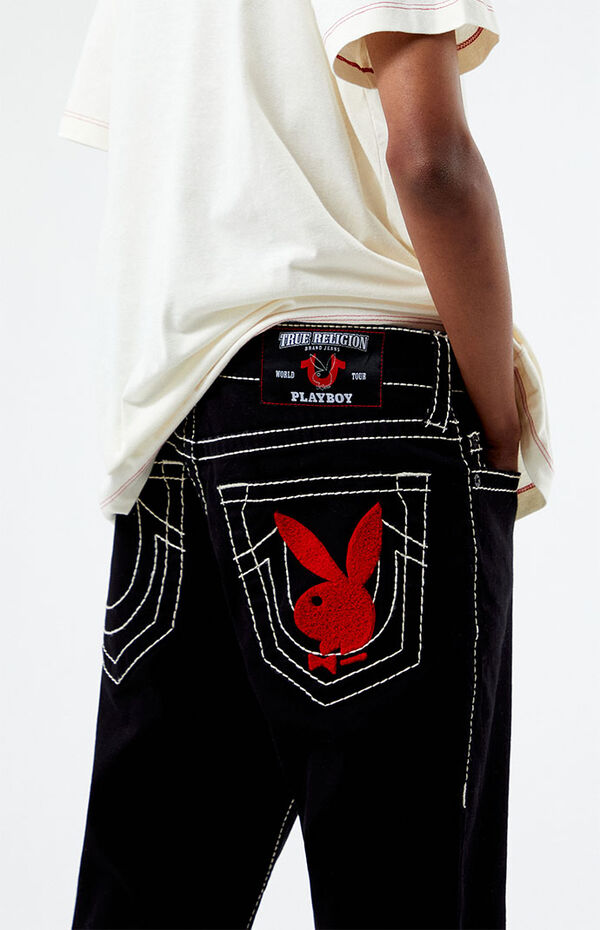 TRUE RELIGION x Playboy パッチ付きバギージーンズ 30