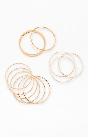 Flora Metal Bangle Set image number 2