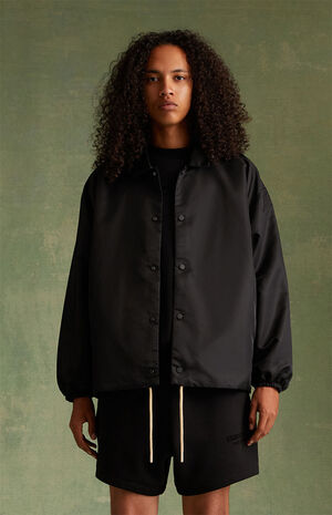 Jet Black Coach Jacket image number 1