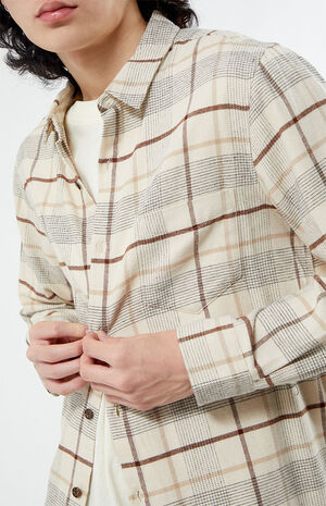 Black & Cream Plaid Classic Shirt image number 2