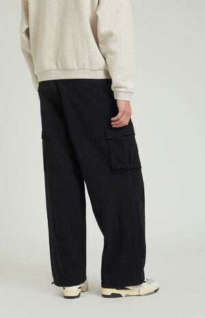 Stretch Black Extreme Baggy Cargo Pants Stretch Black Extreme Baggy Cargo Pants image number 3