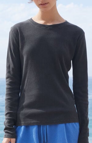 Black Ainsley Long Sleeve Top image number 2
