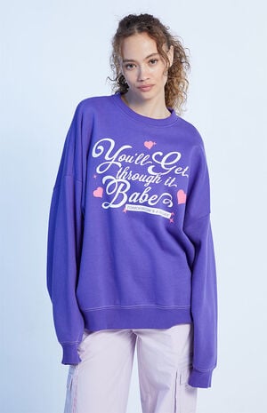 Tomorrow's A New Day Oversized Sweatshirt image number 1