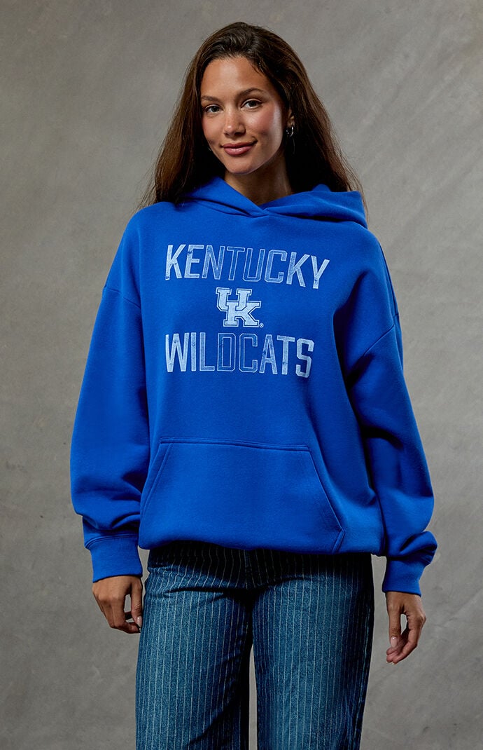 Wild Collective Women's Kentucky Wildcats Hoodie In Blue