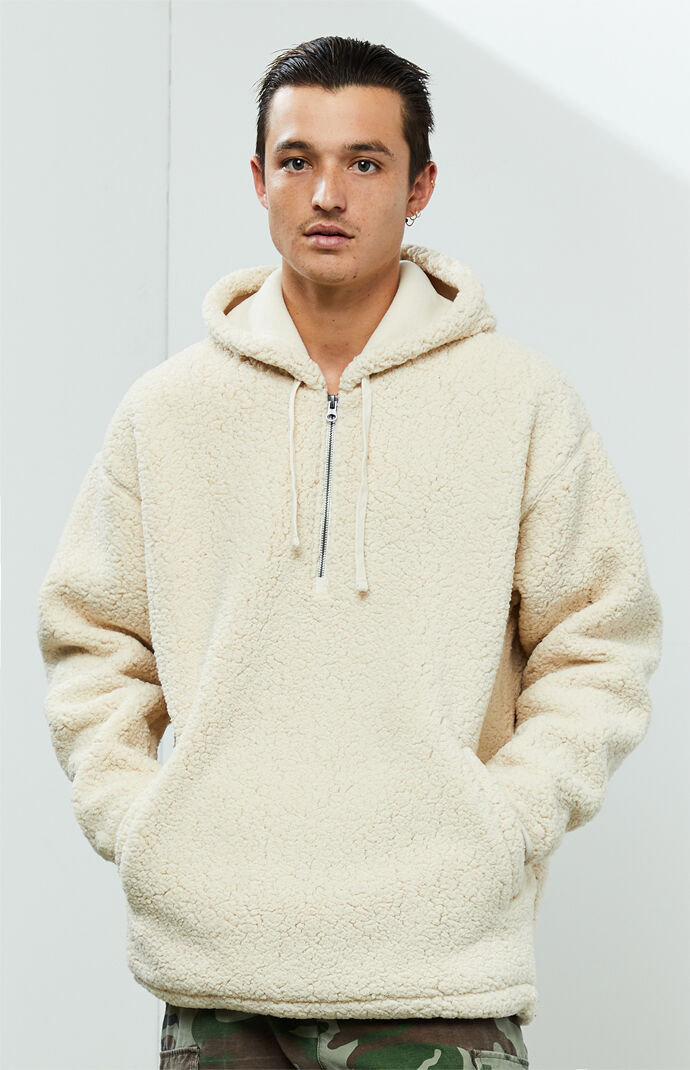 Big Sherling Sherpa Quarter Zip Hoodie