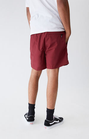 Maroon Primary Volley Shorts Maroon Primary Volley Shorts image number null