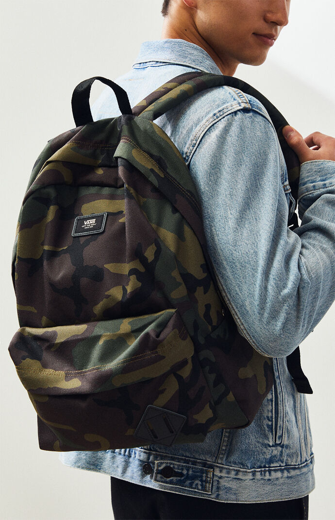 vans camouflage backpack