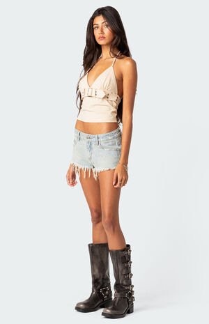 Birdie Buckle Belted Top image number 2