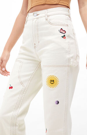 Embroidered Workwear Carpenter Pants image number 5
