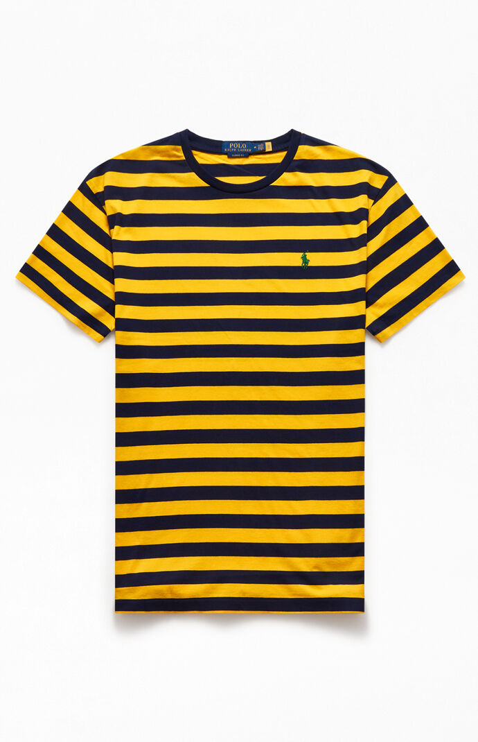 Yellow Animated Striped T-Shirt