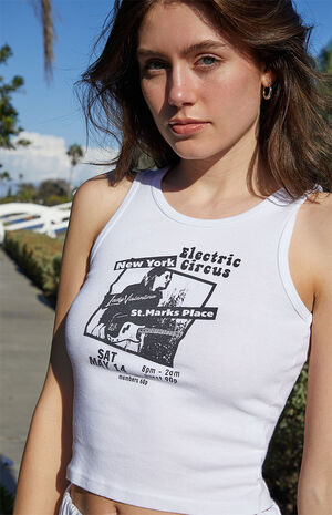 White Electric Circus Tank Top image number 3