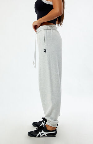 By PacSun Heather Grey Classic Boyfriend Sweatpants image number 3