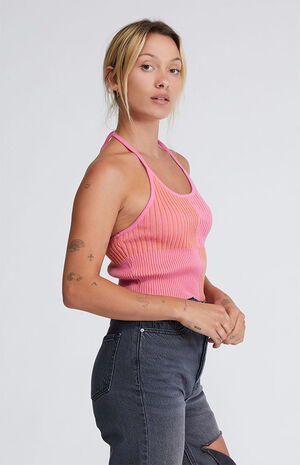 Color Block Halter Top image number 3