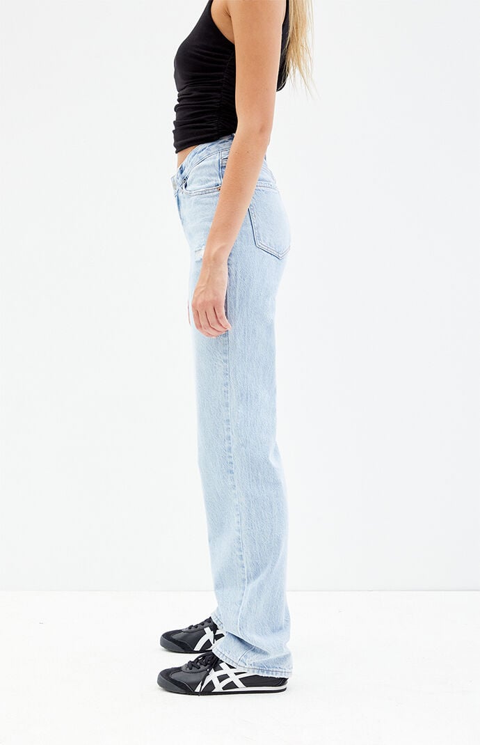 PacSun Light Indigo V-Dip '90s Boyfriend Jeans | PacSun PacSun Light Indigo V-Dip '90s Boyfriend Jeans | PacSun