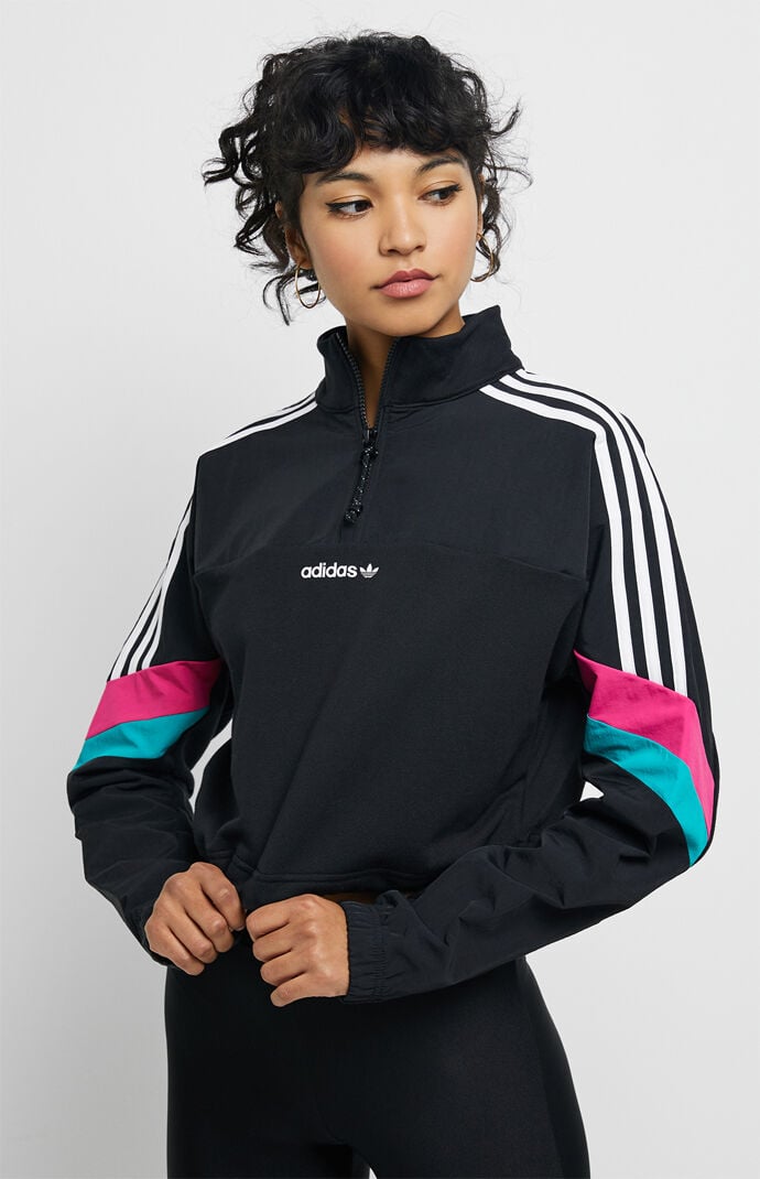 adidas half zip women's