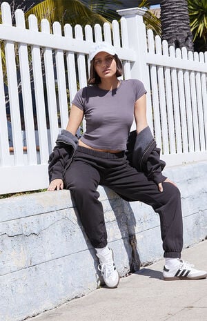 Black Rosa Sweatpants image number 1