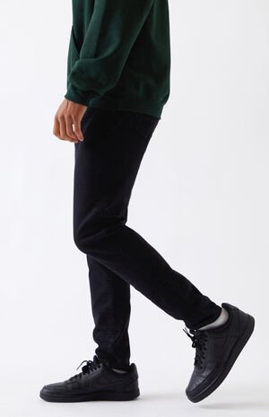 Black Slim Taper Jeans image number 2