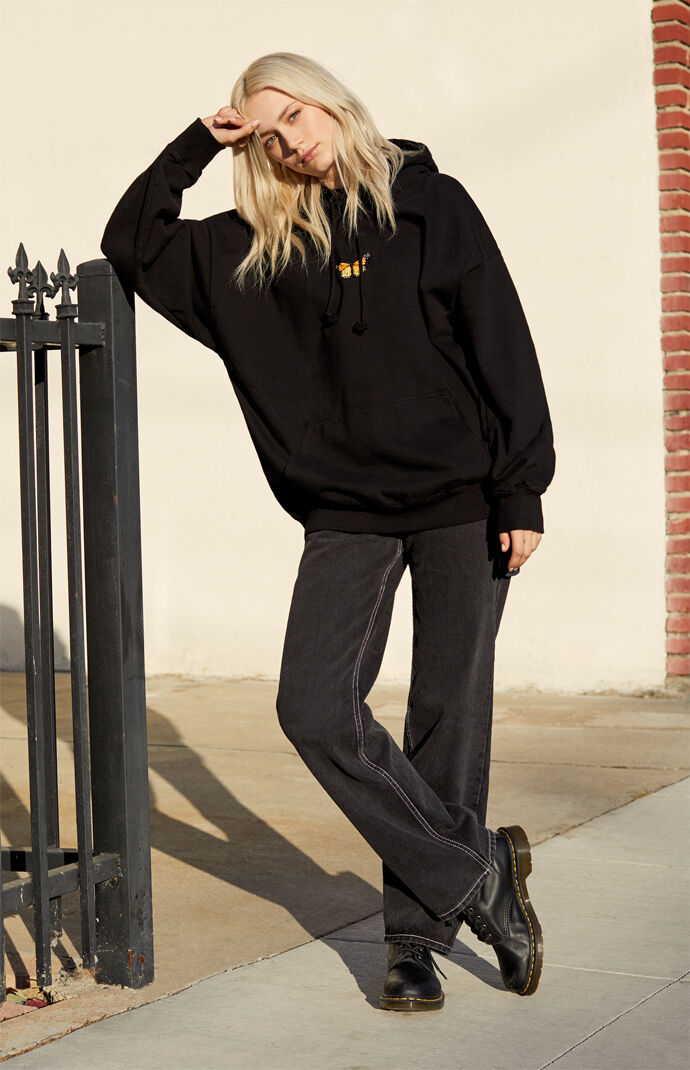 John Galt Black Butterfly Hoodie | PacSun