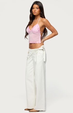 Allise Backless Sequin Halter Top image number 4