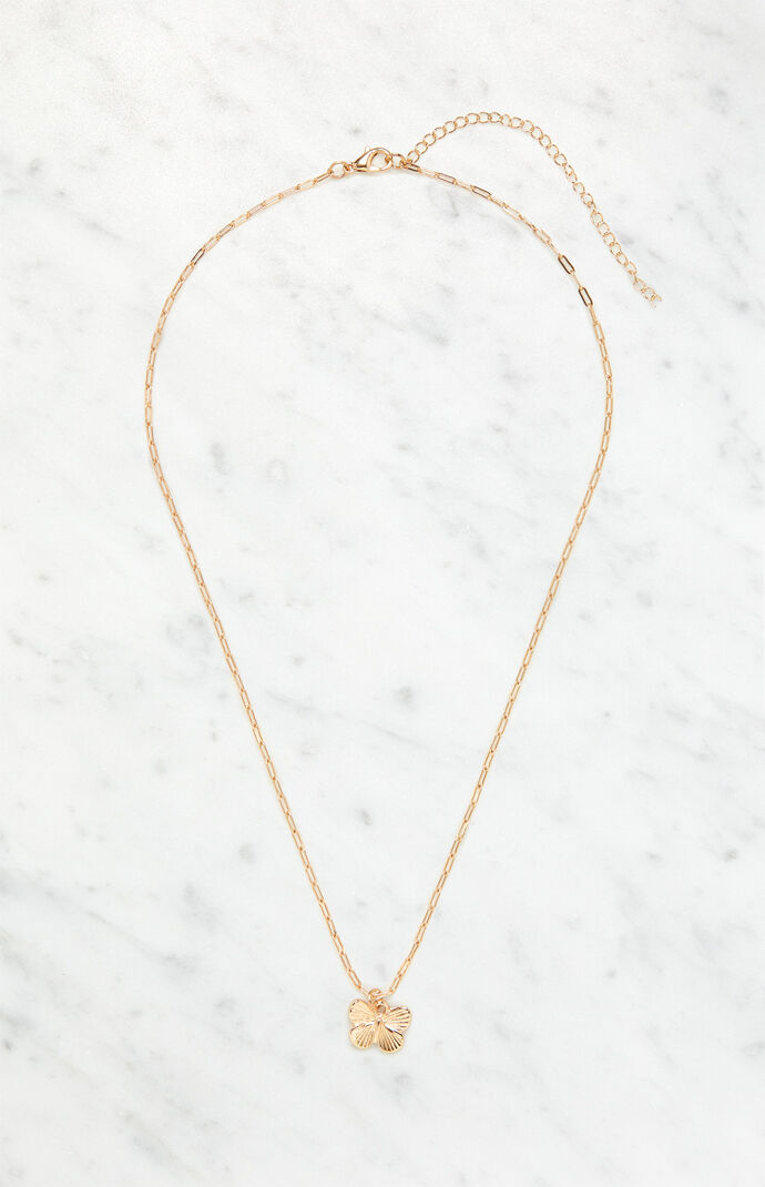 Etched Butterfly Necklace