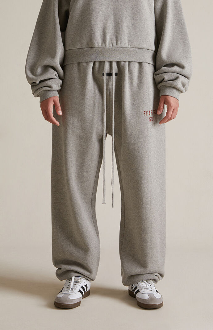 【FOG Essentials】Women's Dark Heather Oatmeal Sweatpants Fear of God Essentials Women's Dark Heather Oatmeal