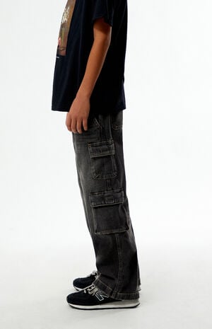 Cargo Baggy Jeans Black image number 3