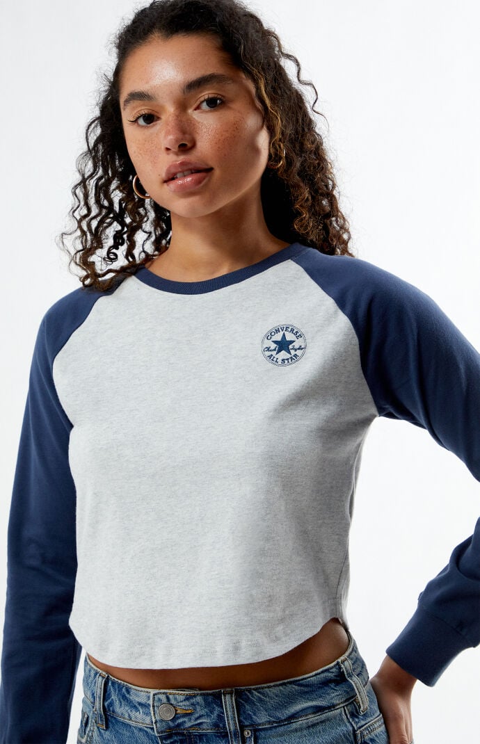 Converse raglan t shirt on sale