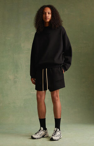 Jet Black Sweat Shorts image number 1