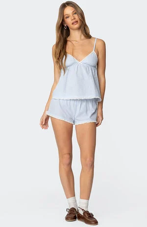 Danna Pinstripe Shorts image number 1