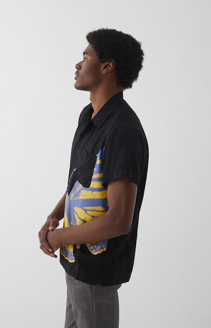 Effect Woven Camp Shirt
